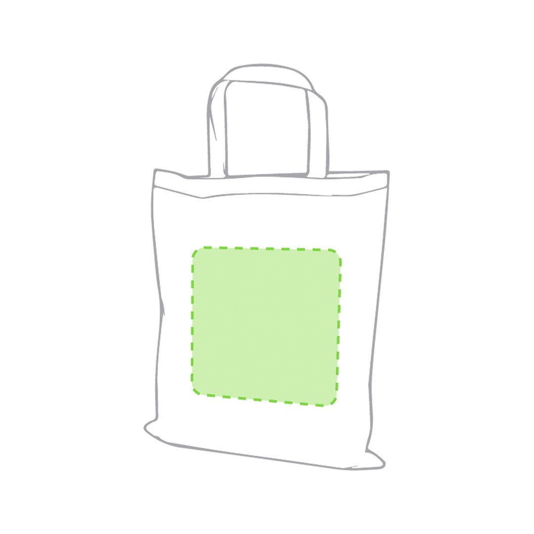 Konsum draagtas - non-woven - 80 g/m2 - 38 x 42 cm - klittenbandsluiting - opvouwbaar - Voorzijde