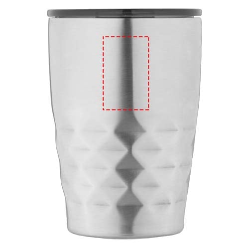 Geo drinkbeker 350ml - RVS - dubbelwandig - kopergeïsoleerd- met push-on deksel - Bedrukking