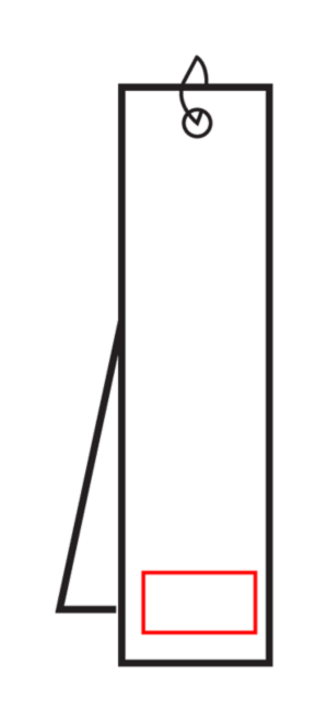 The One golfhanddoek - 50 x 40 cm - 450 g/m² - katoen - Borduring