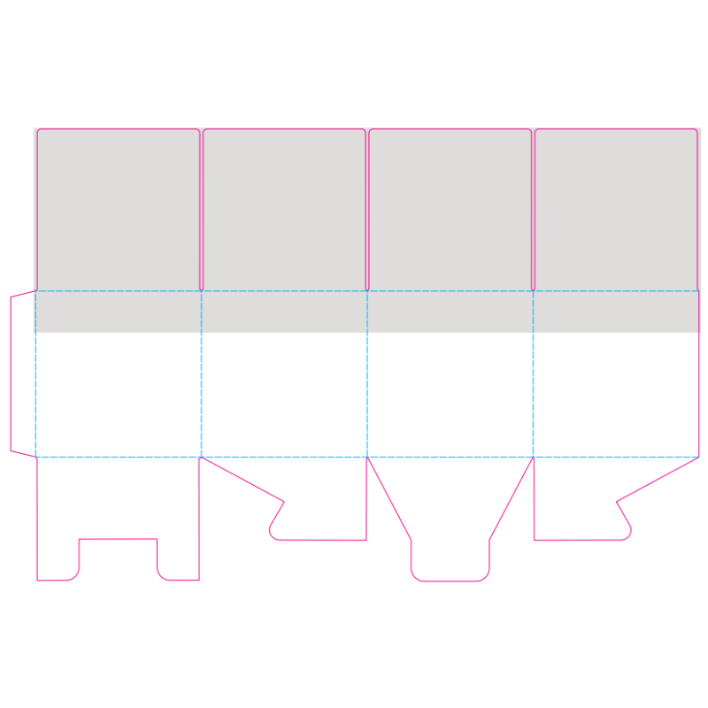 Rechthoekige tissue box - 50 tissues - 3-laags - box all over bedrukt - Bedrukking