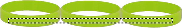 Event armbandje - siliconen - Ø 6 cm - Bedrukking 1 kleur rondom