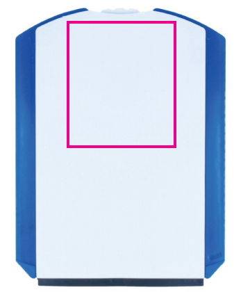 IJskrabber en parkeerschijf - plastic - 2 in 1 - Bedrukking achterkant