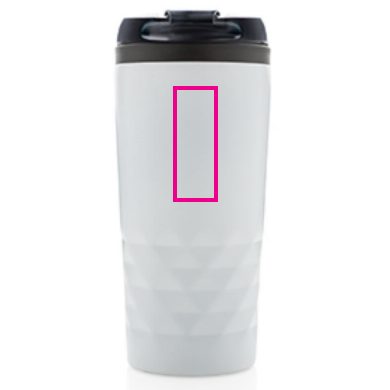 Geometrische mok 300ml - RVS - morsbestendig - Bedrukking achterkant Geometrische mok 300ml - RVS - morsbestendig - Bedrukking achterkant