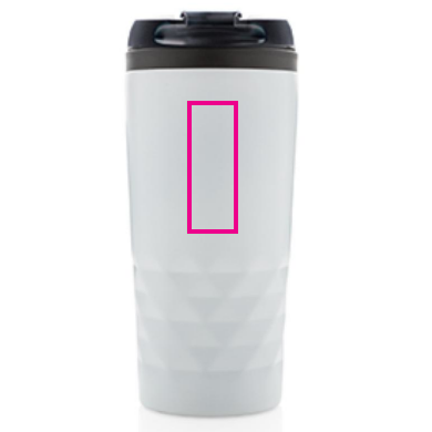 Geometrische mok 300ml - RVS - morsbestendig - Bedrukking voorkant Geometrische mok 300ml - RVS - morsbestendig - Bedrukking voorkant