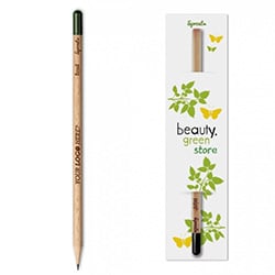 Sprout™ potlood - hout - capsule met zaadjes - Gravering Sprout™ potlood - hout - capsule met zaadjes - Gravering