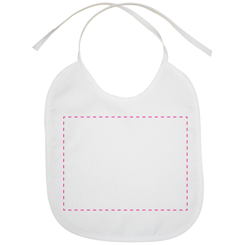 Slab - katoen - 130 g/m² - 28x24 cm - koordsluiting - Bedrukking