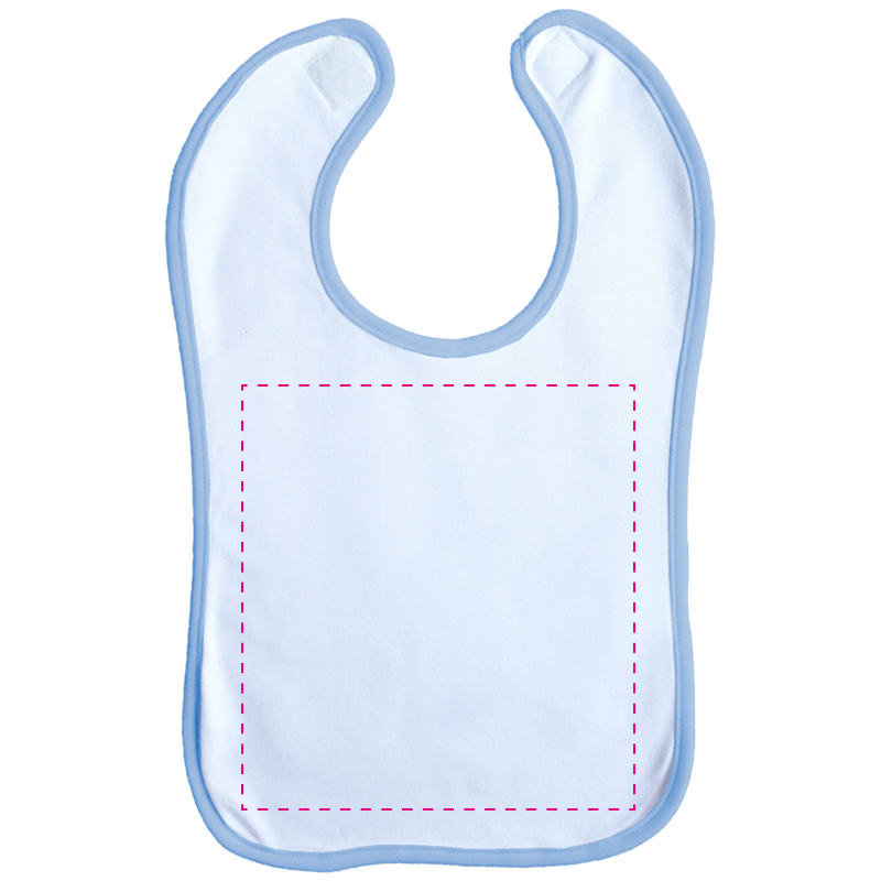 Slab - katoen - 210 g/m² - klittenbandsluiting - Bedrukking