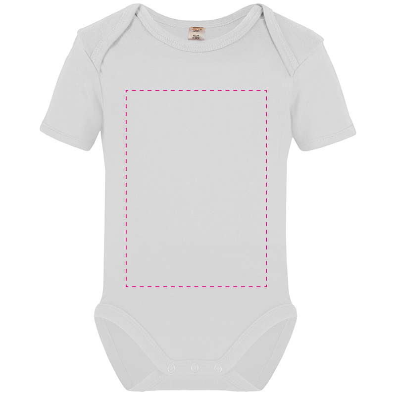 Romper - polyester - 185 g/m² - korte mouwen - Bedrukking Romper - polyester - 185 g/m² - korte mouwen - Bedrukking