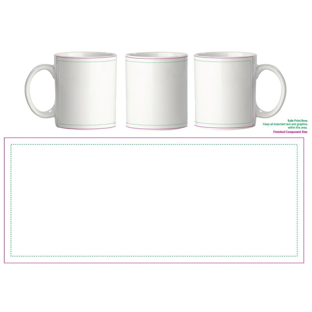 Oslo fotomok 300ml - keramiek - wit - Sublimatie rondom Oslo fotomok 300ml - keramiek - wit - Sublimatie rondom