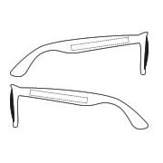 Jeffrey Zonnebril - kunststof - gekleurde glazen - UV400 - Bedrukking