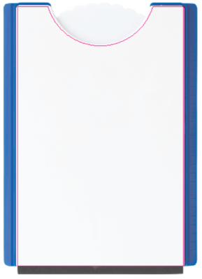 IJskrabber en parkeerschijf - plastic - 2 in 1 - Bedrukking