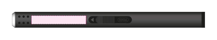 Kaarsenaansteker - aluminium - kindveilig - navulbaar - Bedrukking