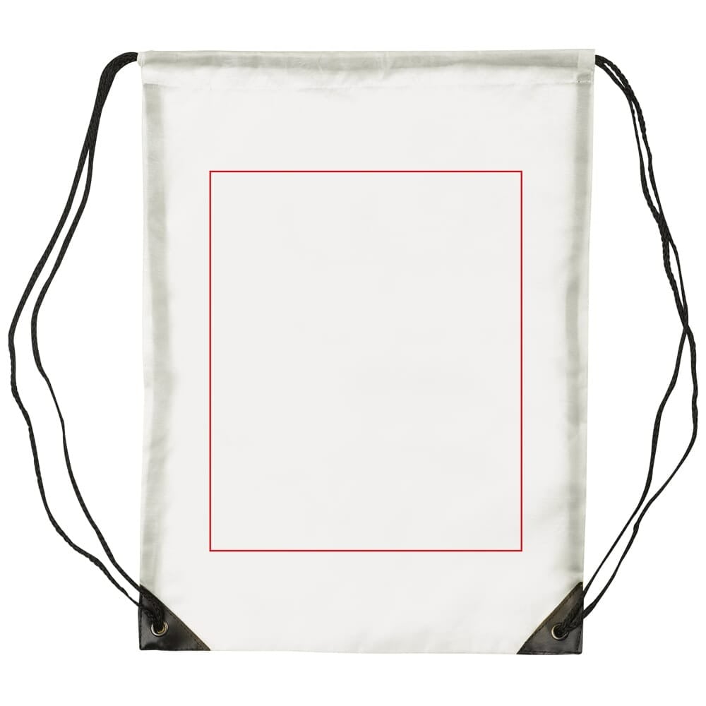 Rugzak - polyester - 210D - met trekkoord - Bedrukking achterzijde (1/2 kleuren of full color)