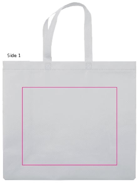 Draagtas 40 x 16 x 35 cm - non-woven 105 g/m² - 22 L - Bedrukking