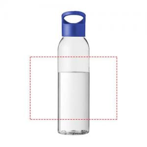 Sky drinkfles 650ml - tritan - transparant met gekleurde dop - Bedrukking rondom 1 kleur