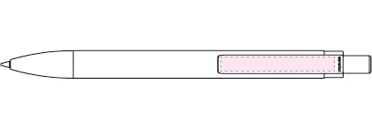 Senator Polar balpen - metaal - blauwe inkt - chroom details - Lasergravure clip