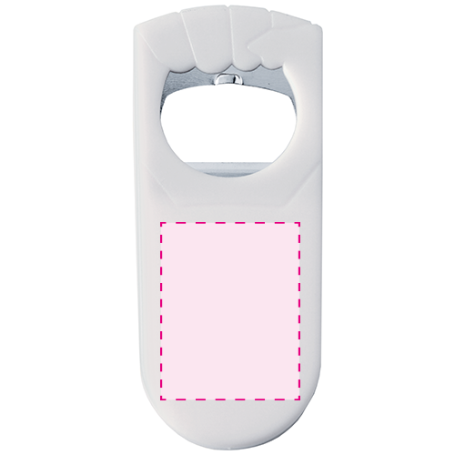 Flesopener - kunststof - met afsluiter - Bedrukking