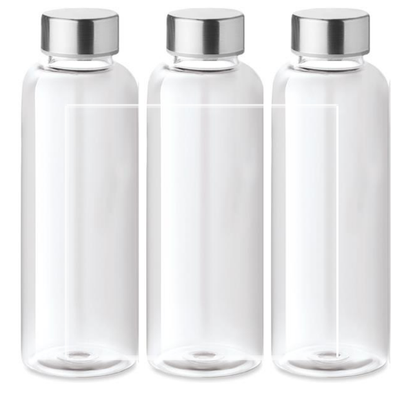 Utah waterfles 500ml - tritan - transparant gekleurd - 1 kleur rondom Utah waterfles 500ml - tritan - transparant gekleurd - 1 kleur rondom