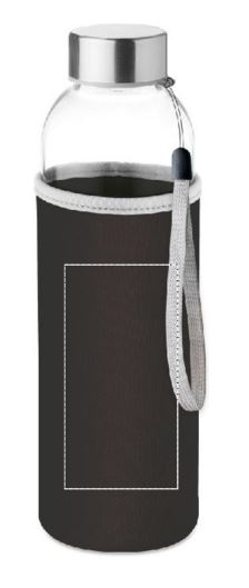 Utah drinkfles 500ml - glas - neopreen sleeve - Bedrukking