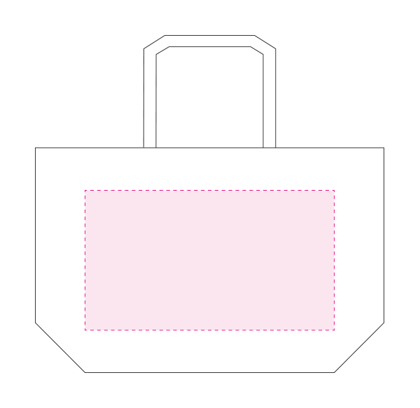 Shopping bag 70 x 20 x 45 cm - nylon - 63 L - Achterzijde
