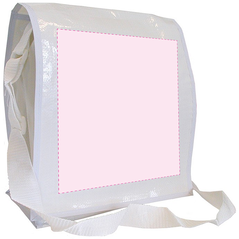 Schoudertas - PP woven - verstelbare lus - klittenbandsluiting - Bedrukking klep