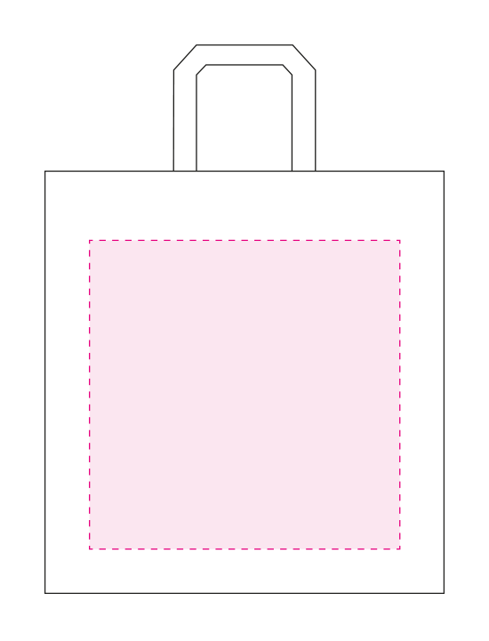 Big shopper boodschappentas - 45 x 18 x 48 cm - PP woven - 38.8 L - Voorzijde