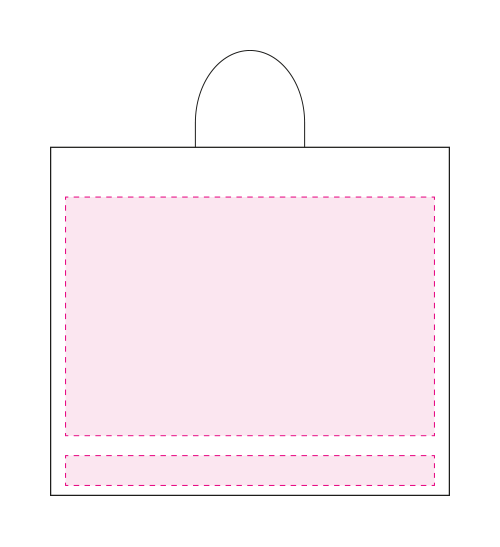 Luxe papieren kraft tas 180 g/m² - A3 liggend - bruin - katoenen koord - Achterzijde Luxe papieren kraft tas 180 g/m² - A3 liggend - bruin - katoenen koord - Achterzijde