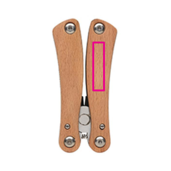Houten multi-tool - Bedrukking