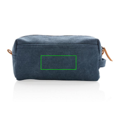 Toilettas - canvas - 3L - Bedrukking achterzijde