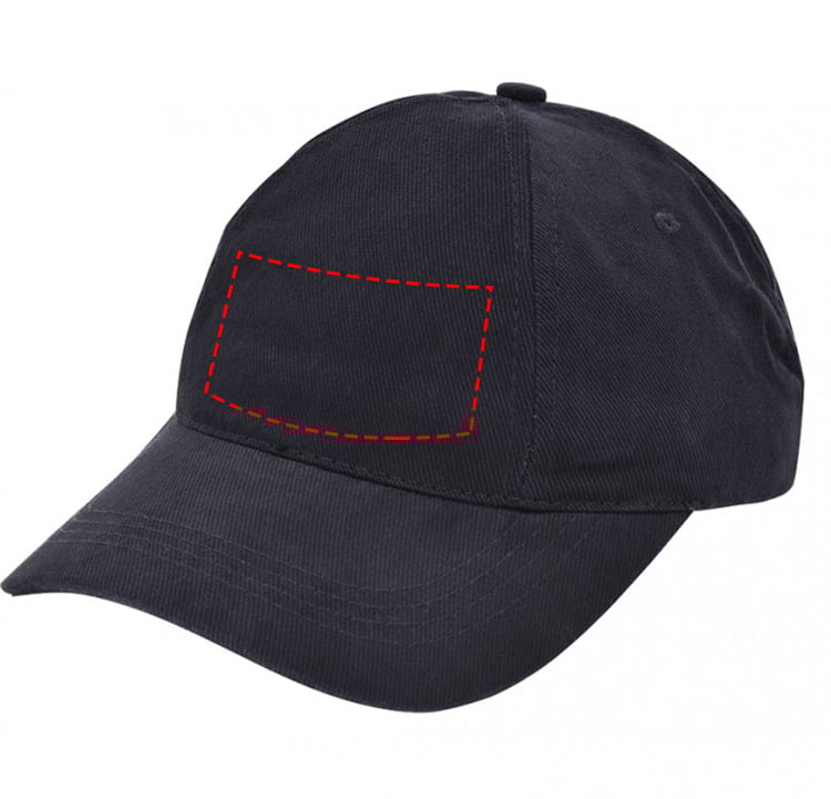 Brushed promo cap - katoen - 5 panelen - klittenbandsluiting - Bedrukking Brushed promo cap - katoen - 5 panelen - klittenbandsluiting - Bedrukking