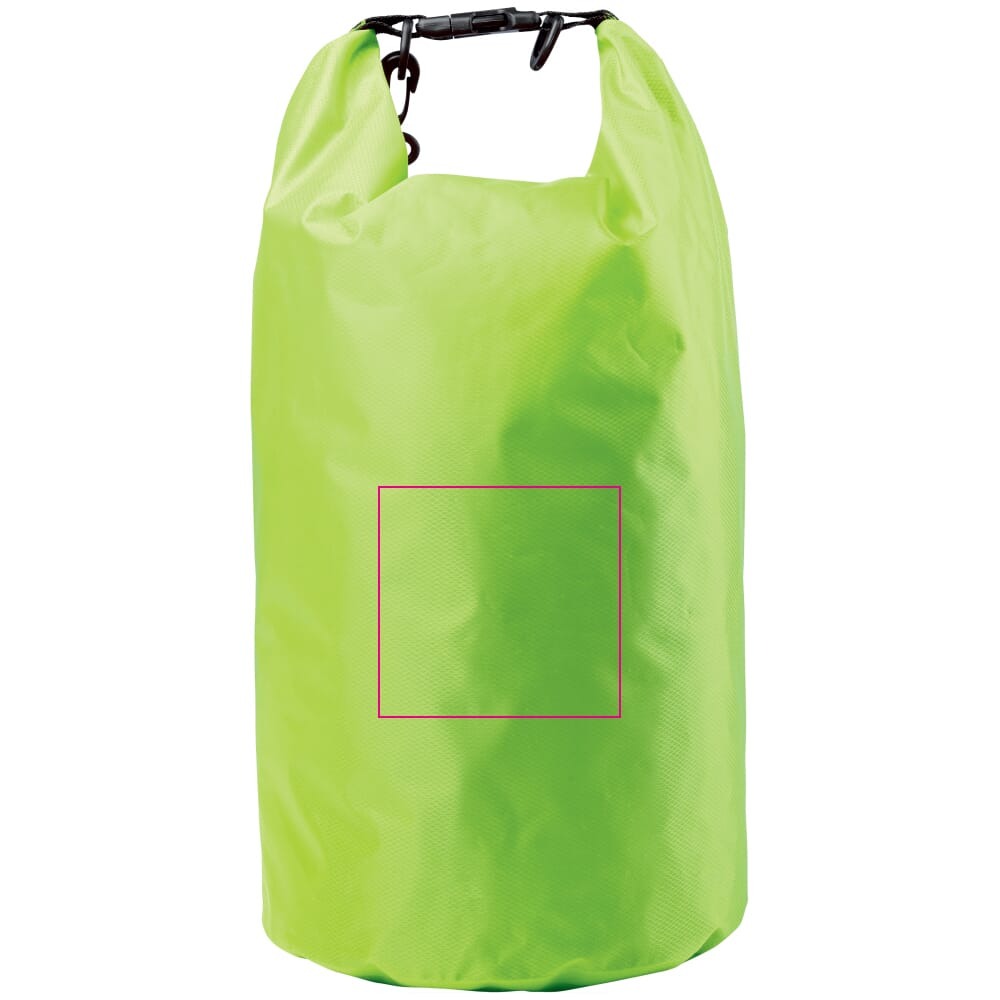 Waterwerende tas - 15L - ripstop - karabijnhaak - zeefdruk (1 kleur)