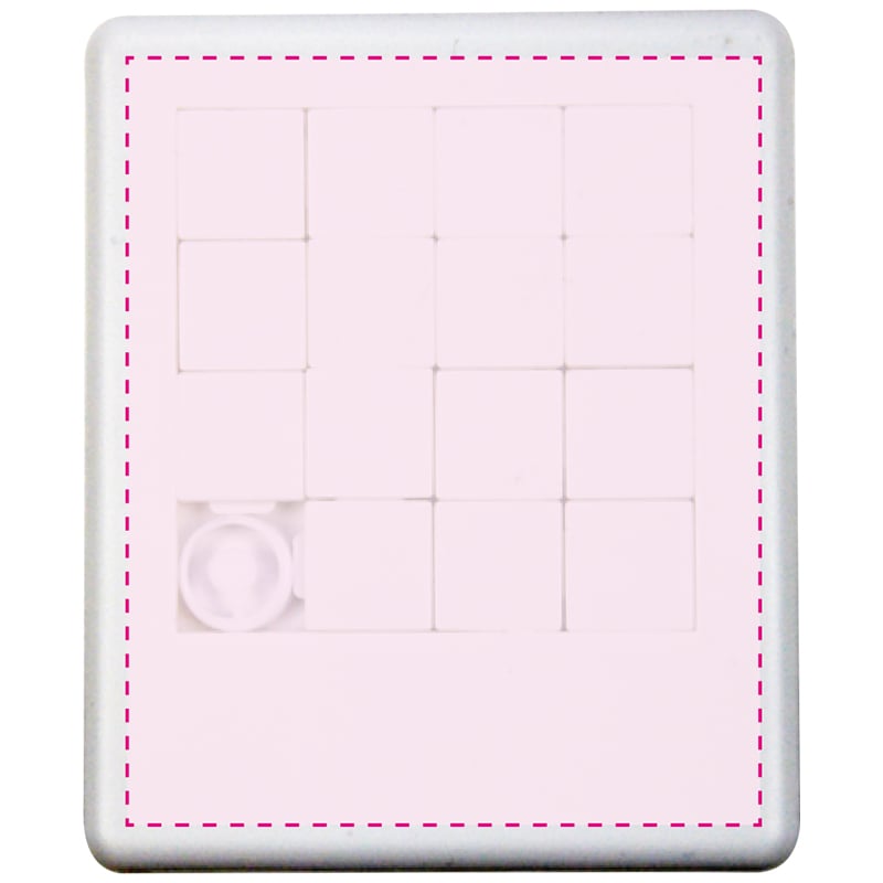 Shuffle schuifpuzzel - Bedrukking bovenzijde