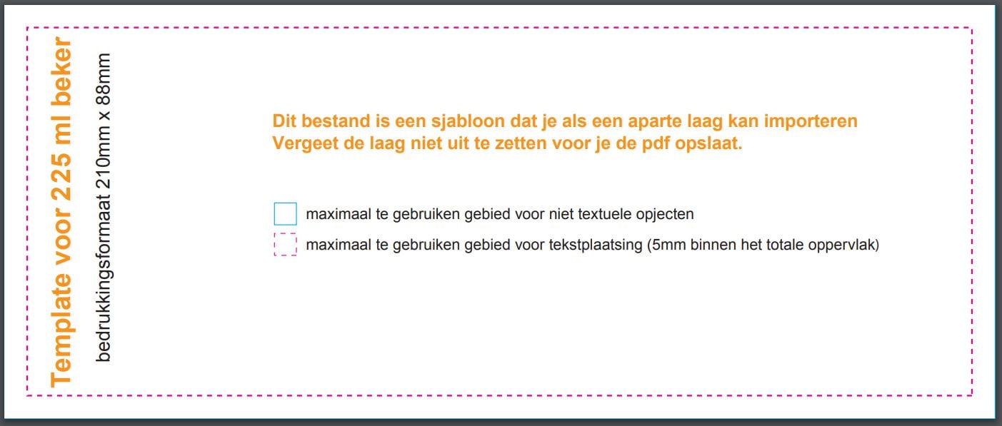 Koffiebeker 225ml - karton - Bedrukking