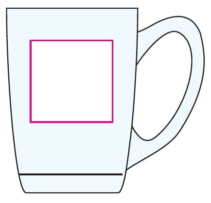 New Morning hoog theeglas 320ml - transparant - Bedrukking