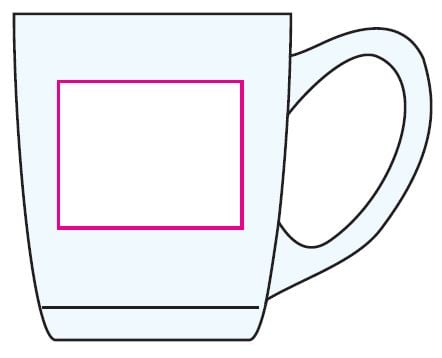 New Morning theeglas 320ml - transparant - Bedrukking