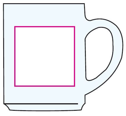 Stapelo theeglas 250ml - met oortje - Bedrukking