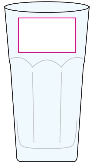 Picardi theeglas 285ml - Bedrukking Picardi theeglas 285ml - Bedrukking