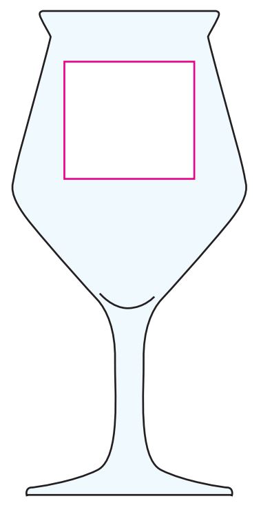 Sommelier Kelch bierglas 300ml - tulpvormig - Bedrukking