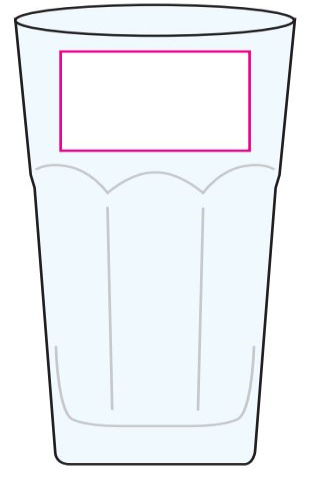 Hoegaarden bierglas 295ml - Bedrukking