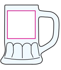 Mini Bierpul shotglas 4 cl - Bedrukking