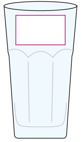 Picardi latte macchiato glas 290ml - transparant - Bedrukking Picardi latte macchiato glas 290ml - transparant - Bedrukking