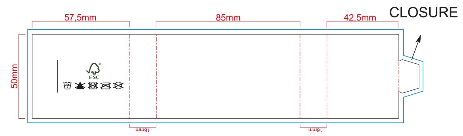 Custom made sokken - Bedrukking sleeve