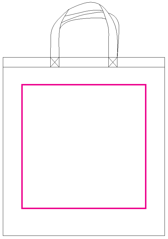 Katoenen draagtas - zware kwaliteit - korte hengsels - Bedrukking