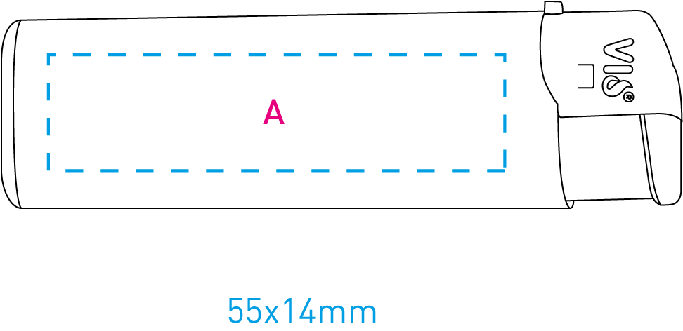 Go Commerce Piezo elektronische aansteker - hardcolour - navulbaar - Bedrukking