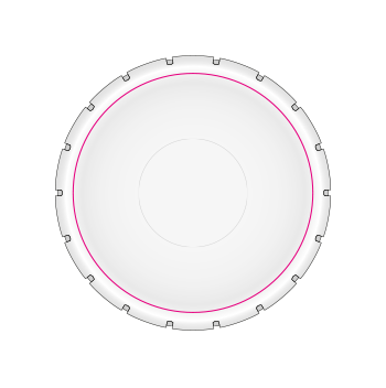 Pepermunt Ø 45 mm - 12 gram - clic clac - Bedrukking