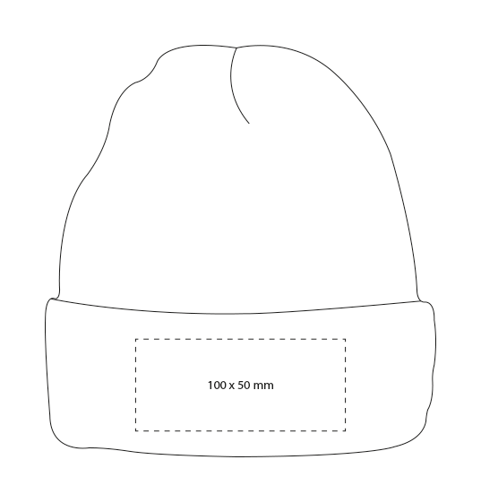 Nilton's fleecemuts - acryl - thinsulate voering - met omslag - Borduring