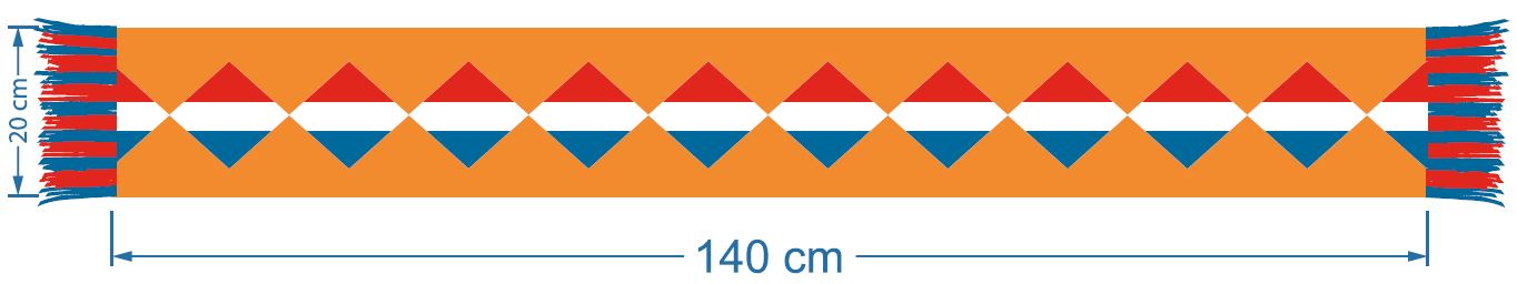 Custom made Holland sjaal - Bedrukking