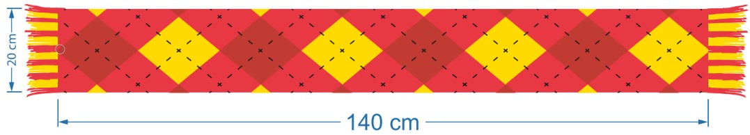 Custom made België sjaal - Bedrukking