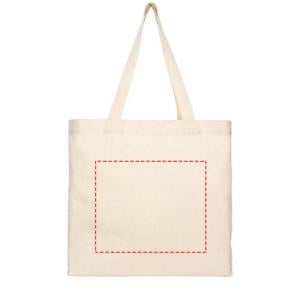 Pheebs shopper - recycled textiel en polyester - 210g/m² - 38 x 41 x 8,5 cm - lange hengsels - Full color (bij kleine opdruk is dit max 100cm2, oftewel 100 x 100 mm binnen dit vlak)