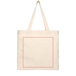 Pheebs shopper - recycled textiel en polyester - 210g/m² - 38 x 41 x 8,5 cm - lange hengsels - Bedrukking t/m 2 kleuren
